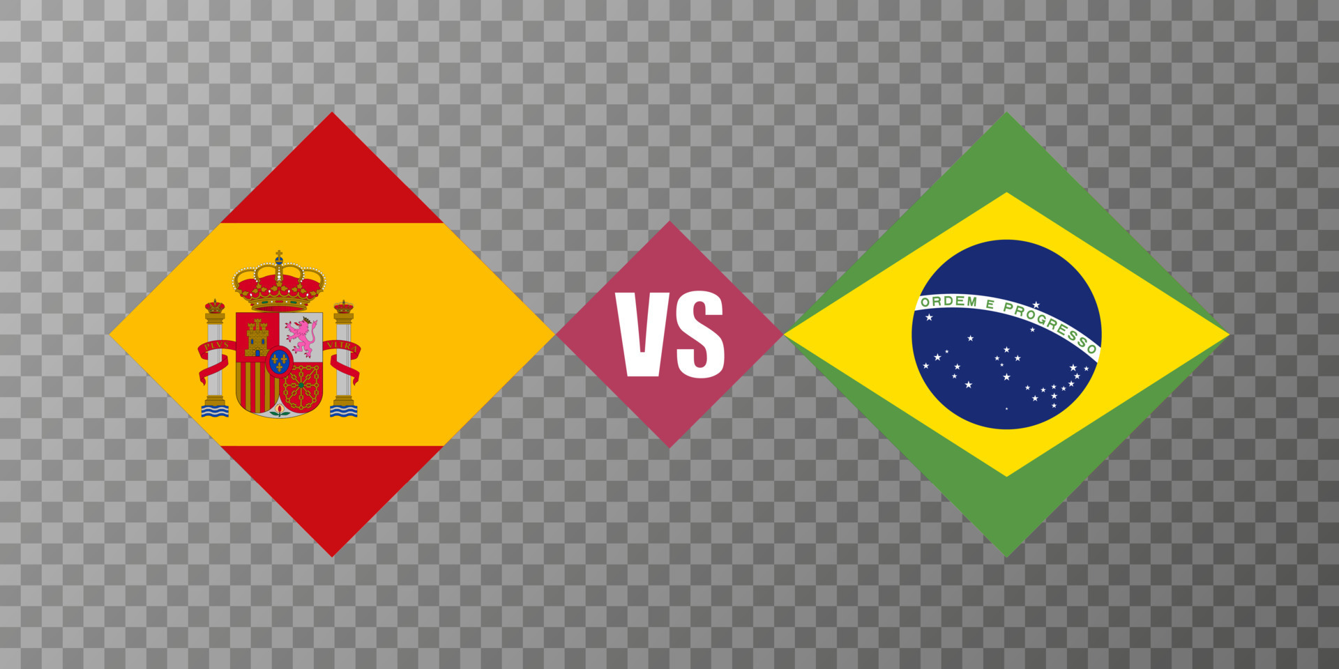 conceito de bandeira espanha vs brasil. ilustração vetorial. 14888844 Vetor  no Vecteezy